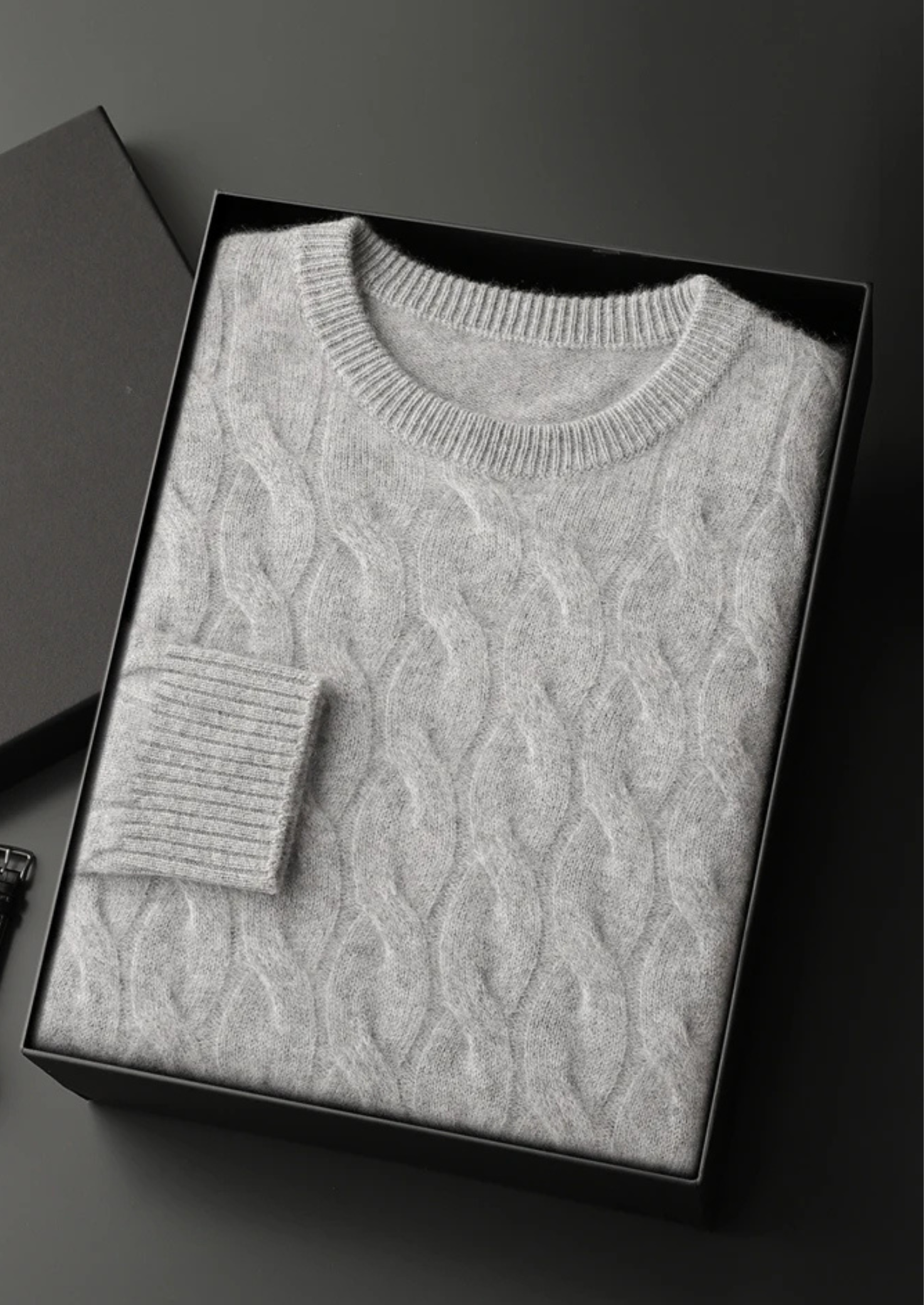Cashmere Cable Crewneck