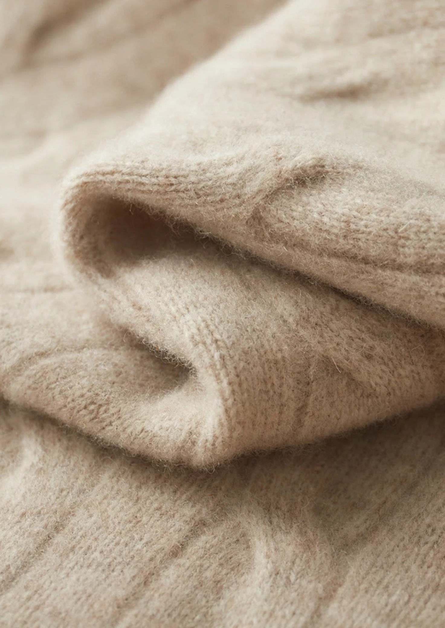 Pure Merino Wool Cable Half Zip