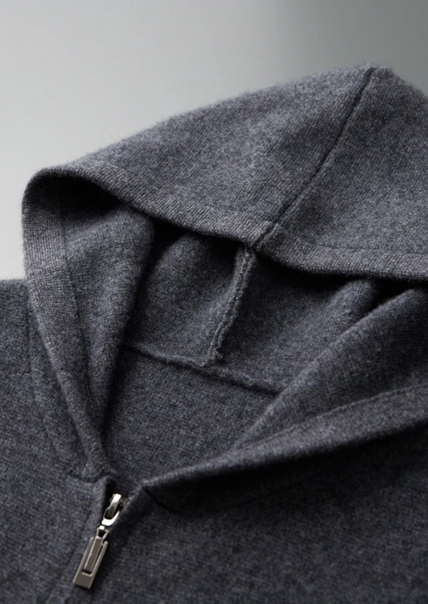 Cashmere Zipper Hoodie