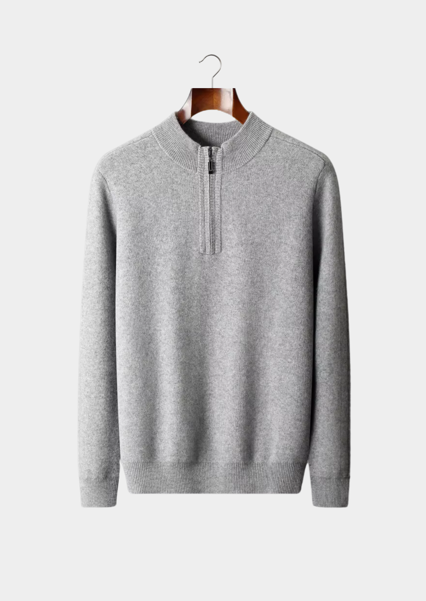 Cashmere Essential Half-Zip Sweater