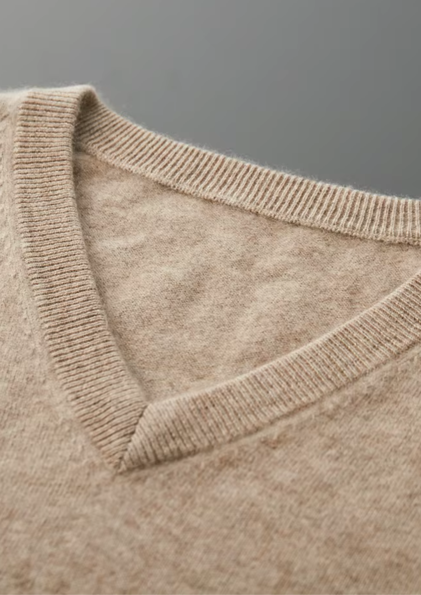 Pure Merino Wool Classic V-Neck Sweater
