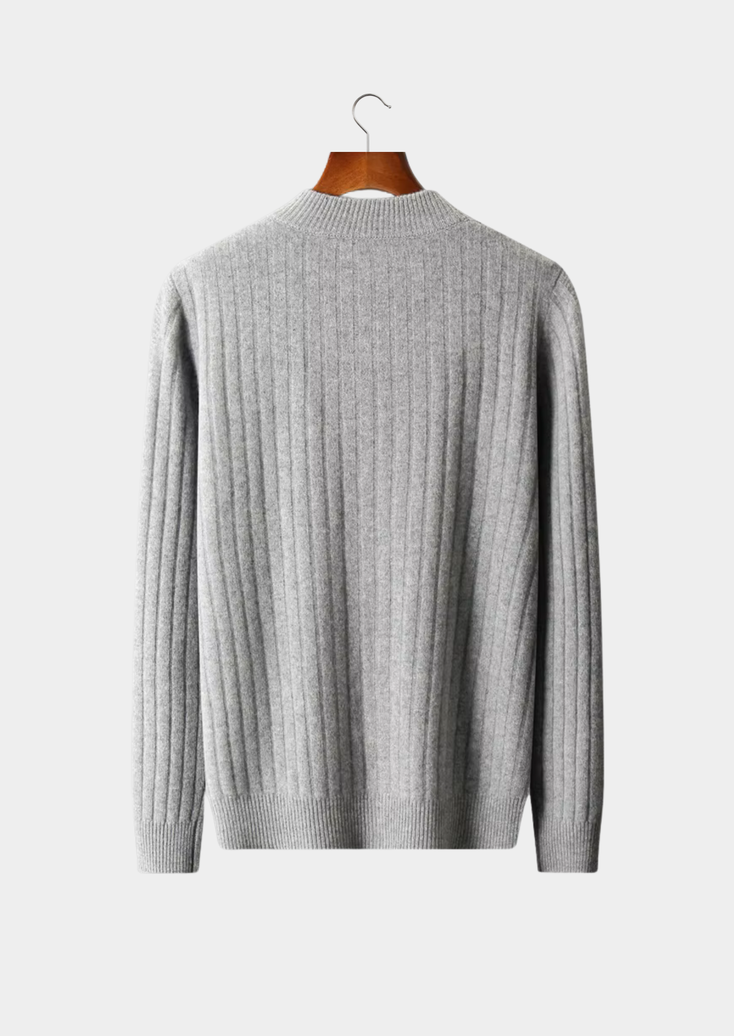 Pure Merino Wool Patterned Zip Cardigan