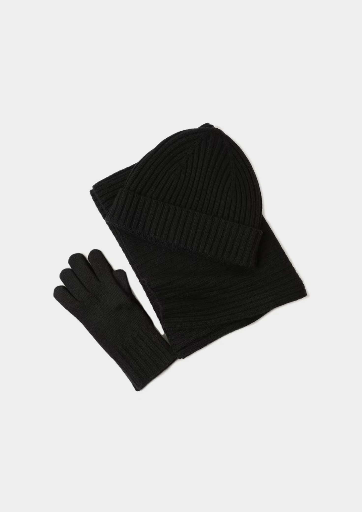 Pure Merino Wool Wintertime Essentials - Black