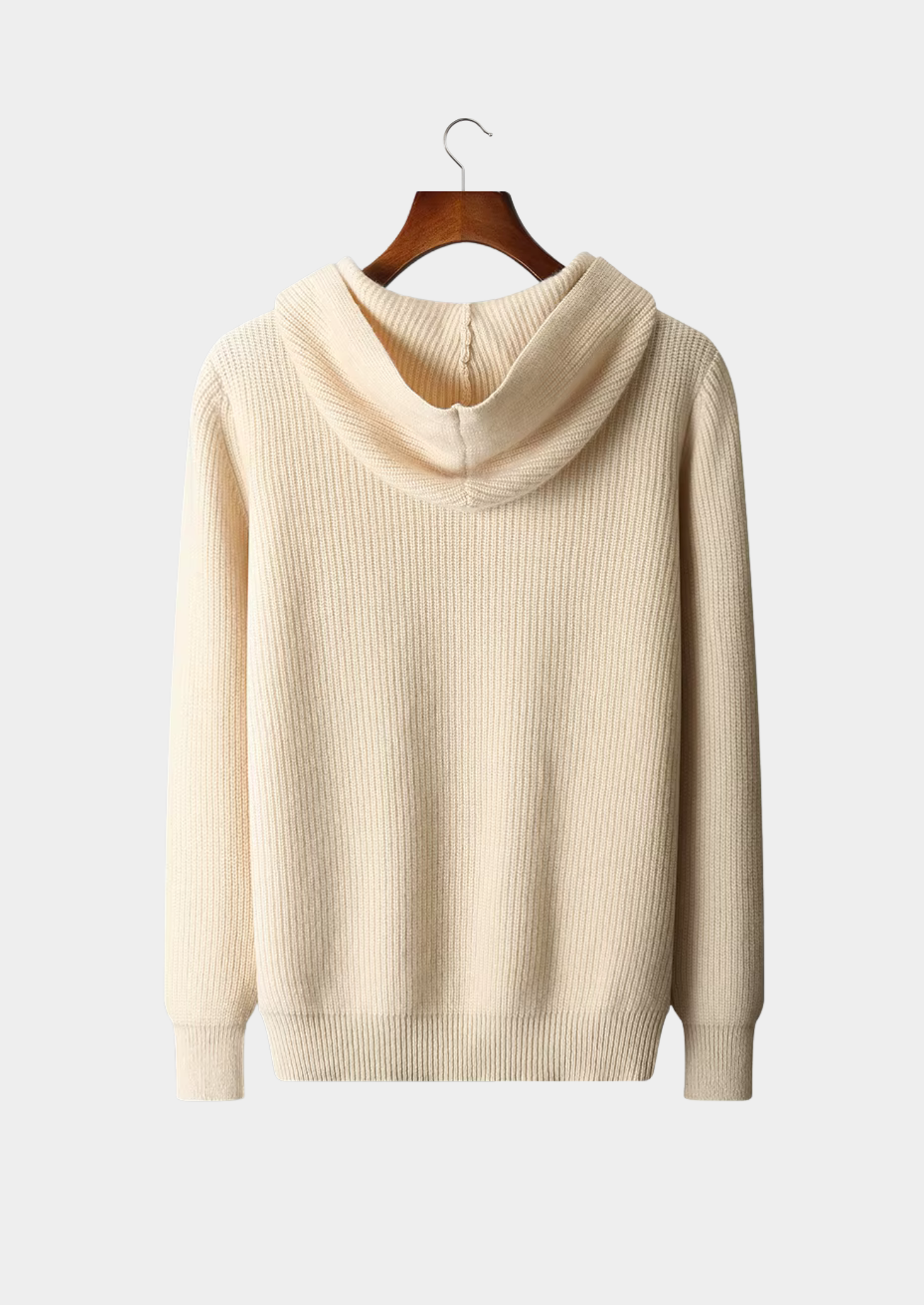 Pure Merino Wool Half Zipper Hoodie