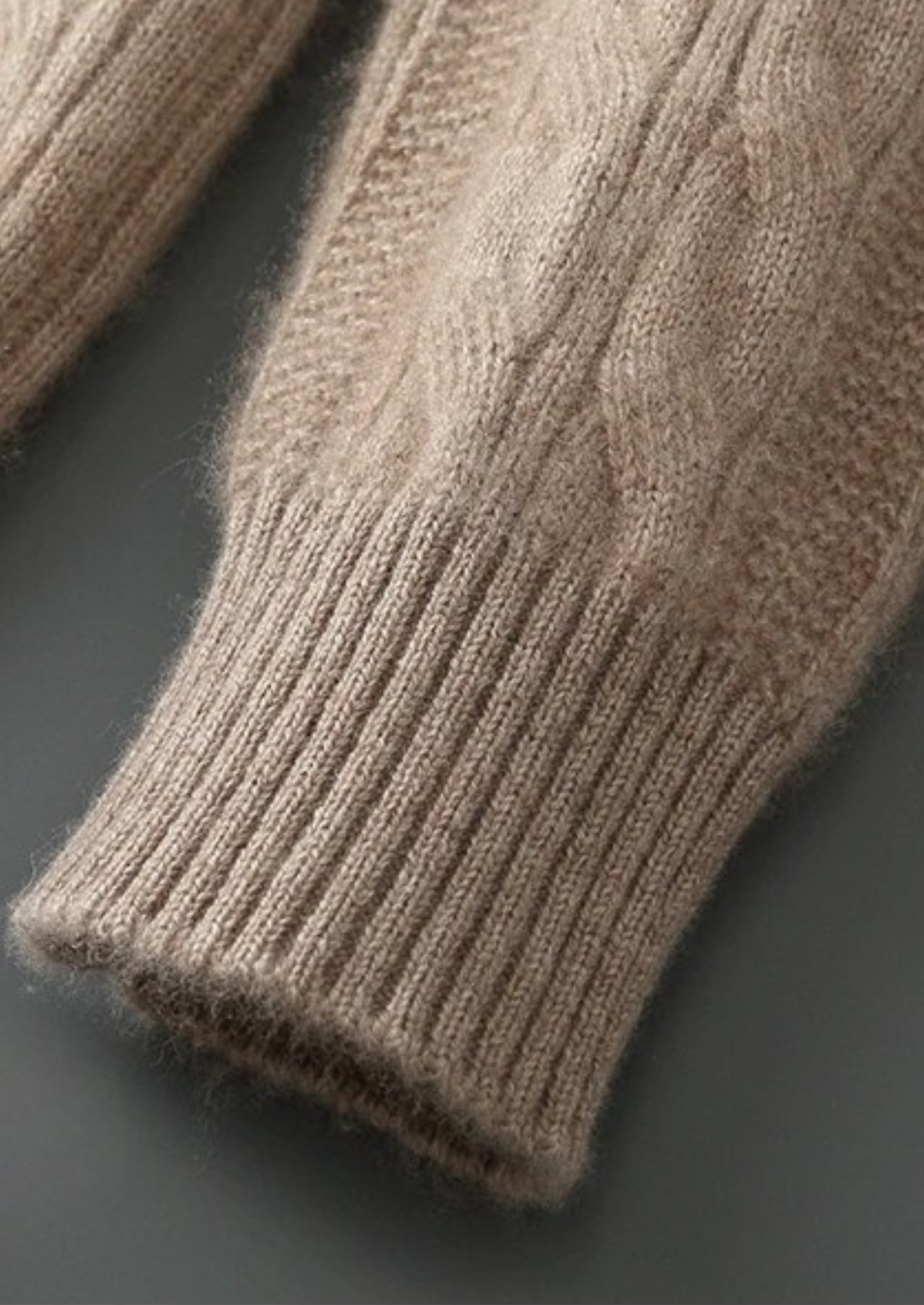 Pure Merino Wool Cable Crewneck