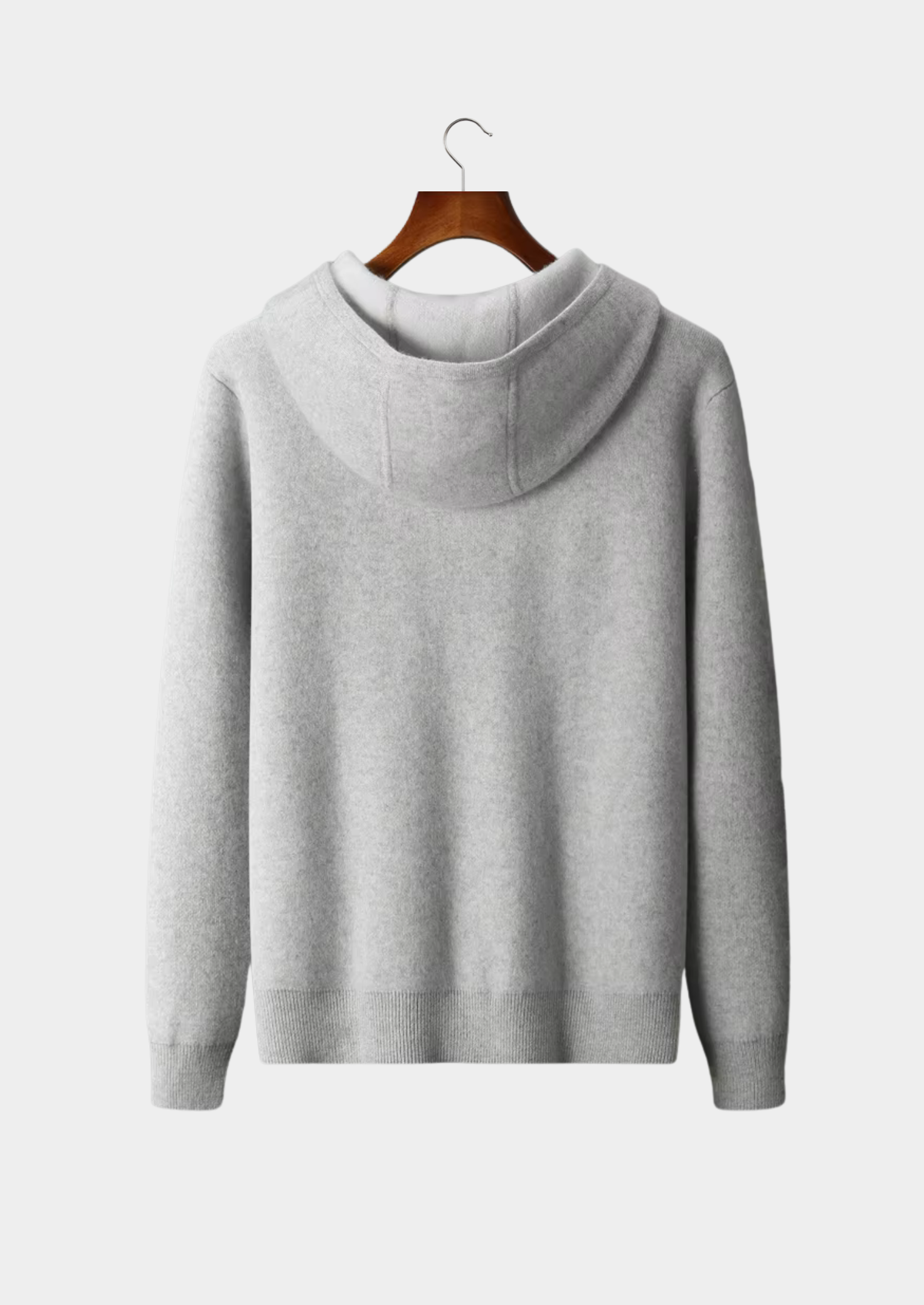 Cashmere Two Tone Zipper Hoodie