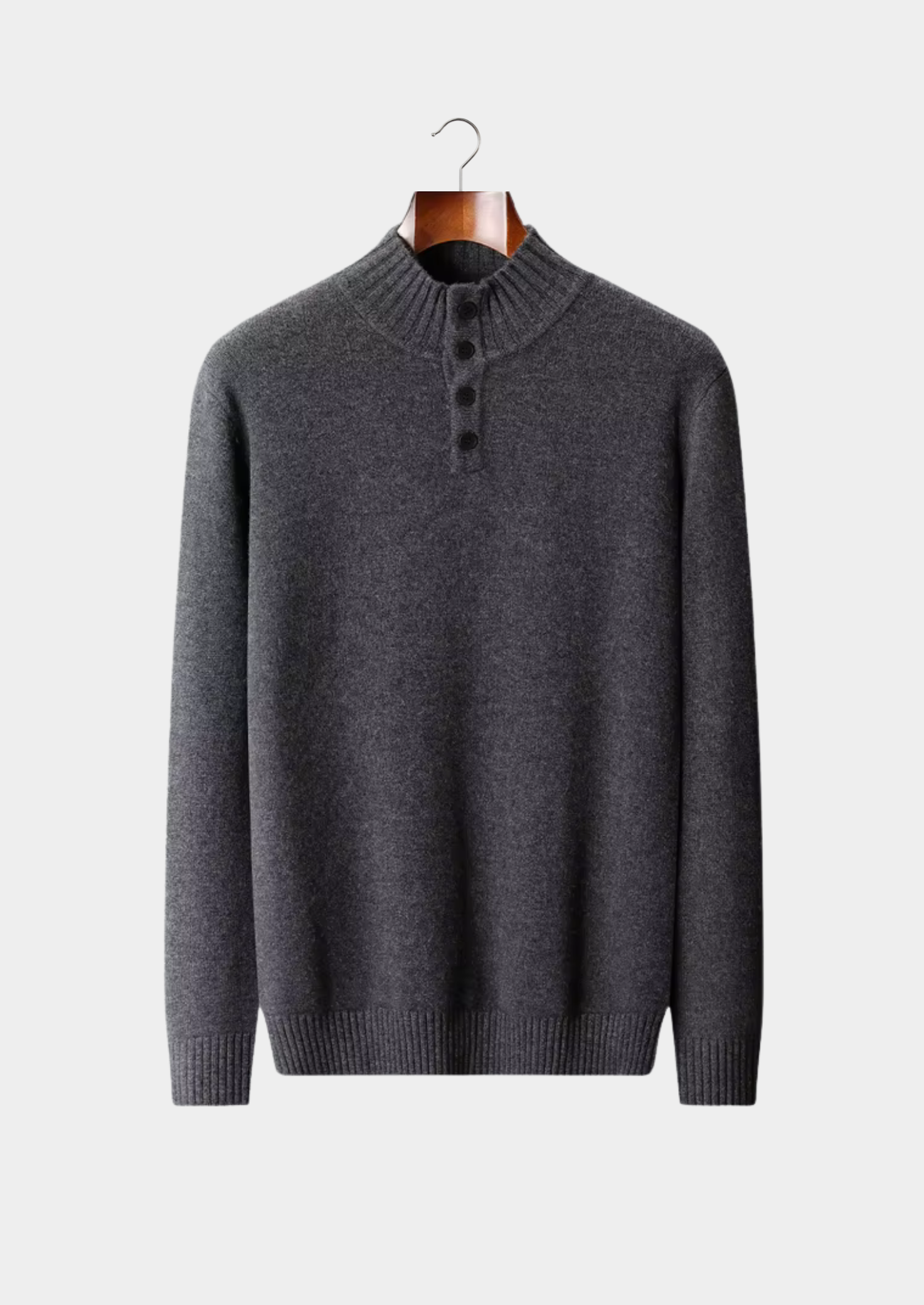 Pure Merino Wool Classic Button Sweater