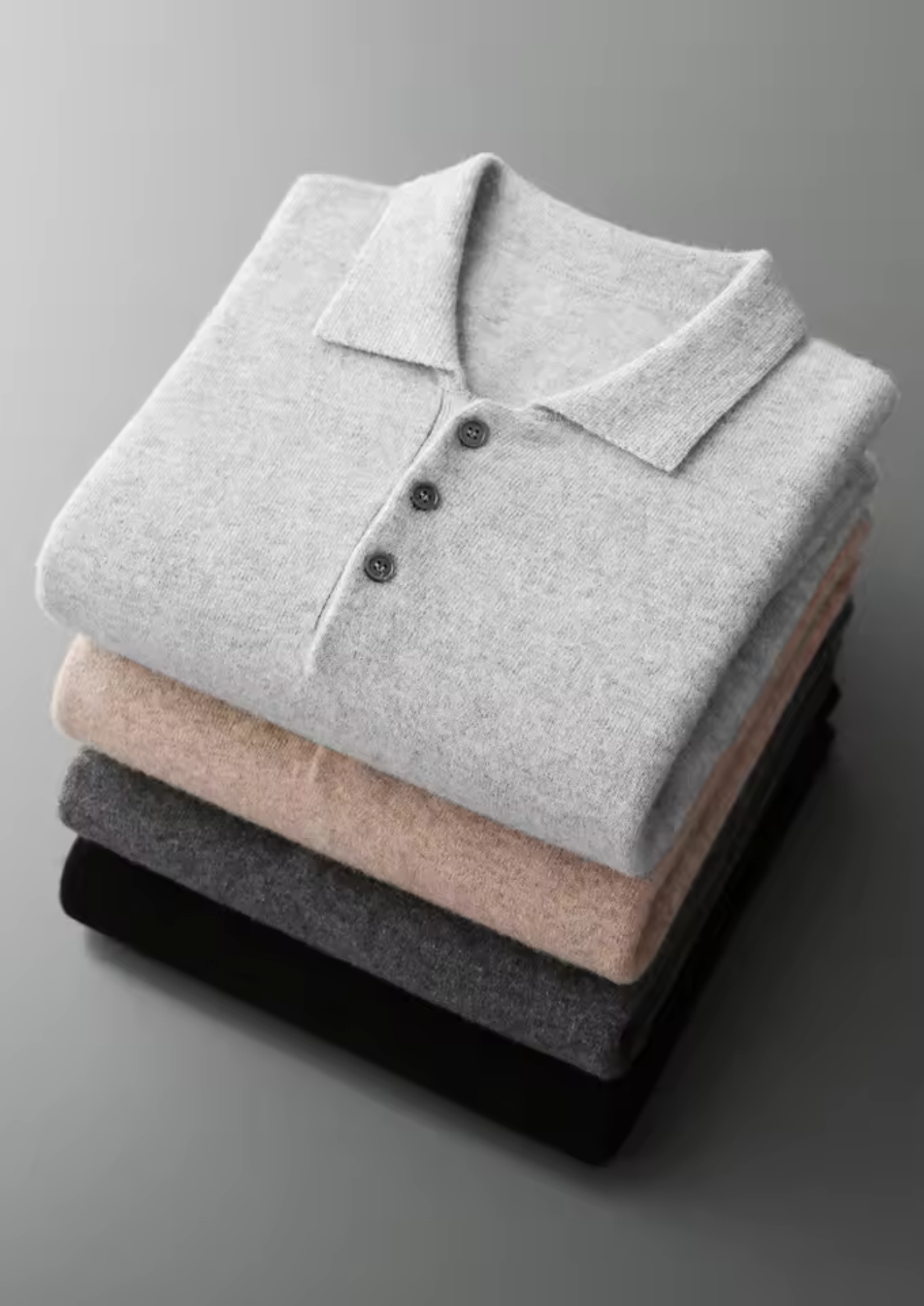 Pure Merino Wool Classic Sweater Polo