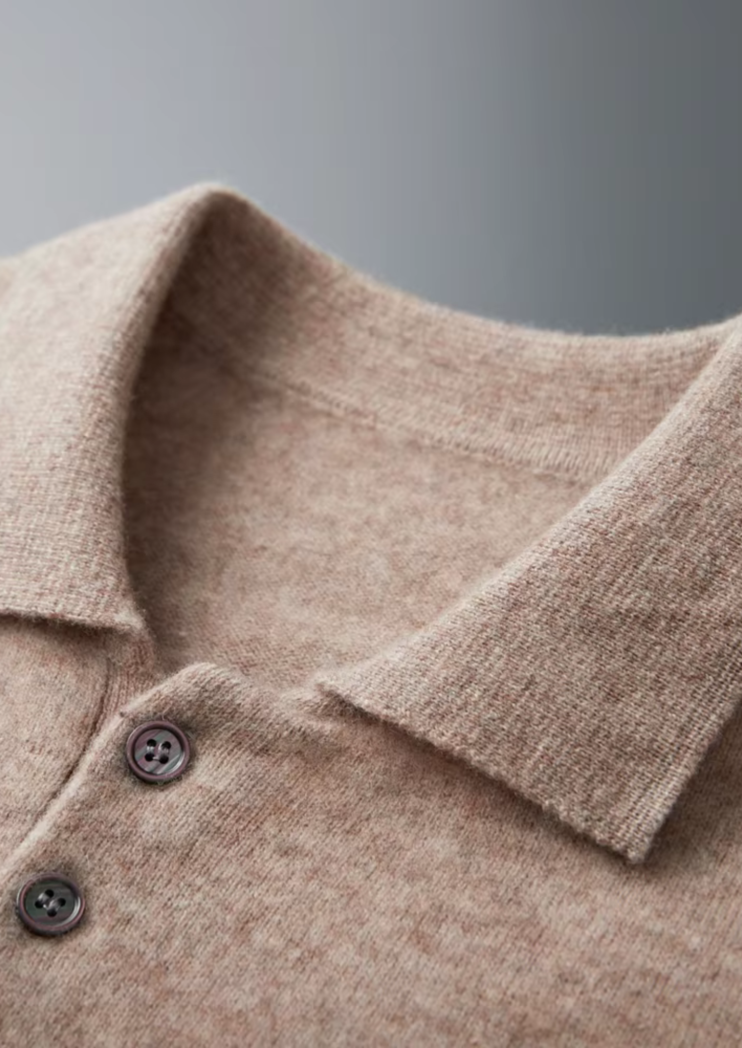 Pure Merino Wool Classic Sweater Polo