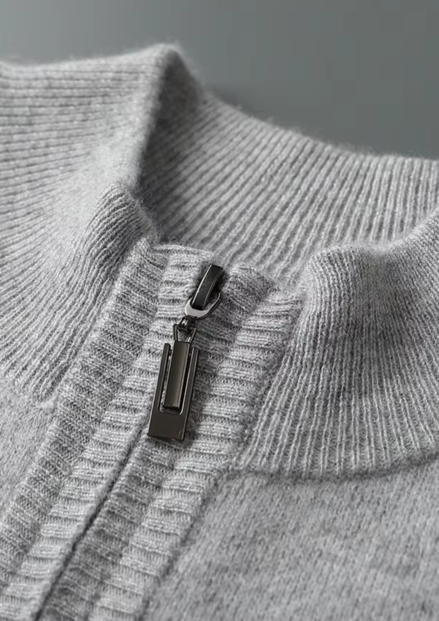 Cashmere Essential Half-Zip Sweater