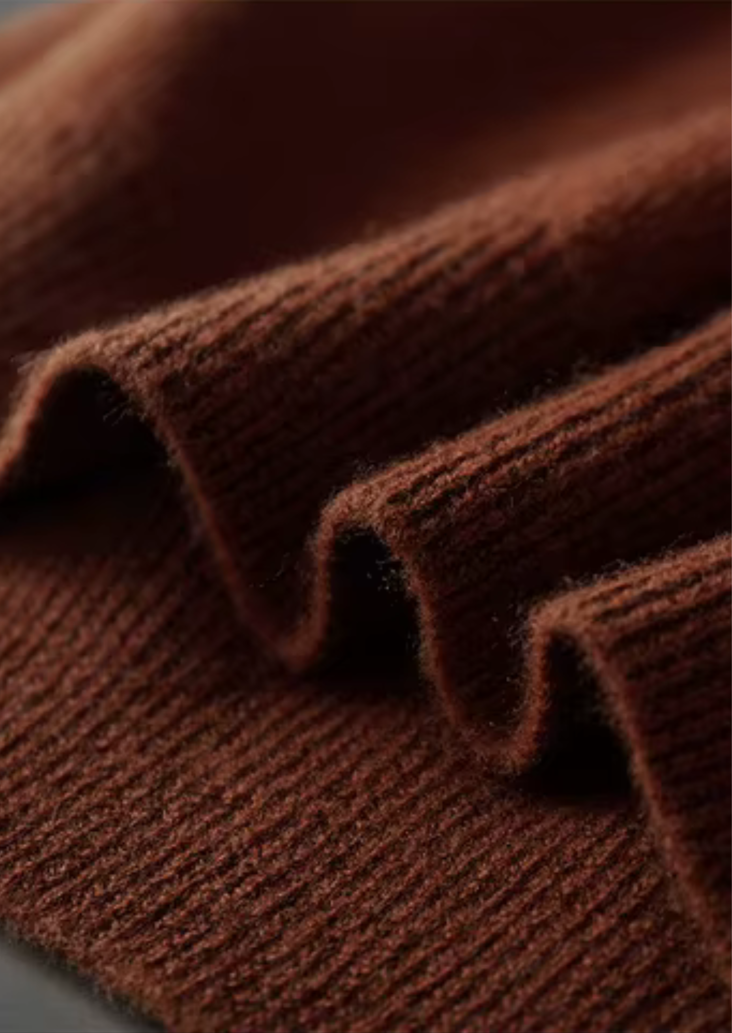 Pure Merino Wool Ribbed Buttonless Polo