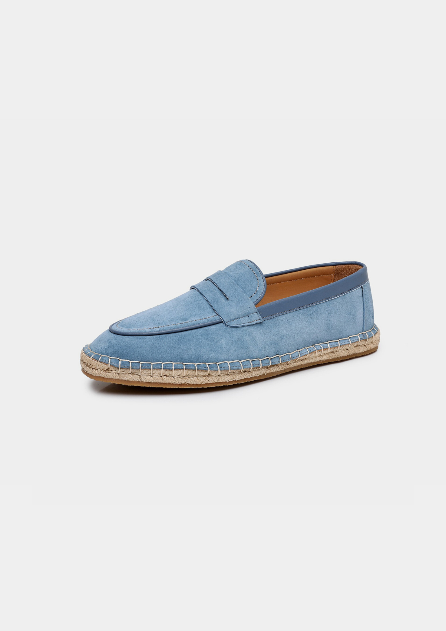 Light Blue Suede Penny Seaside Espadrilles