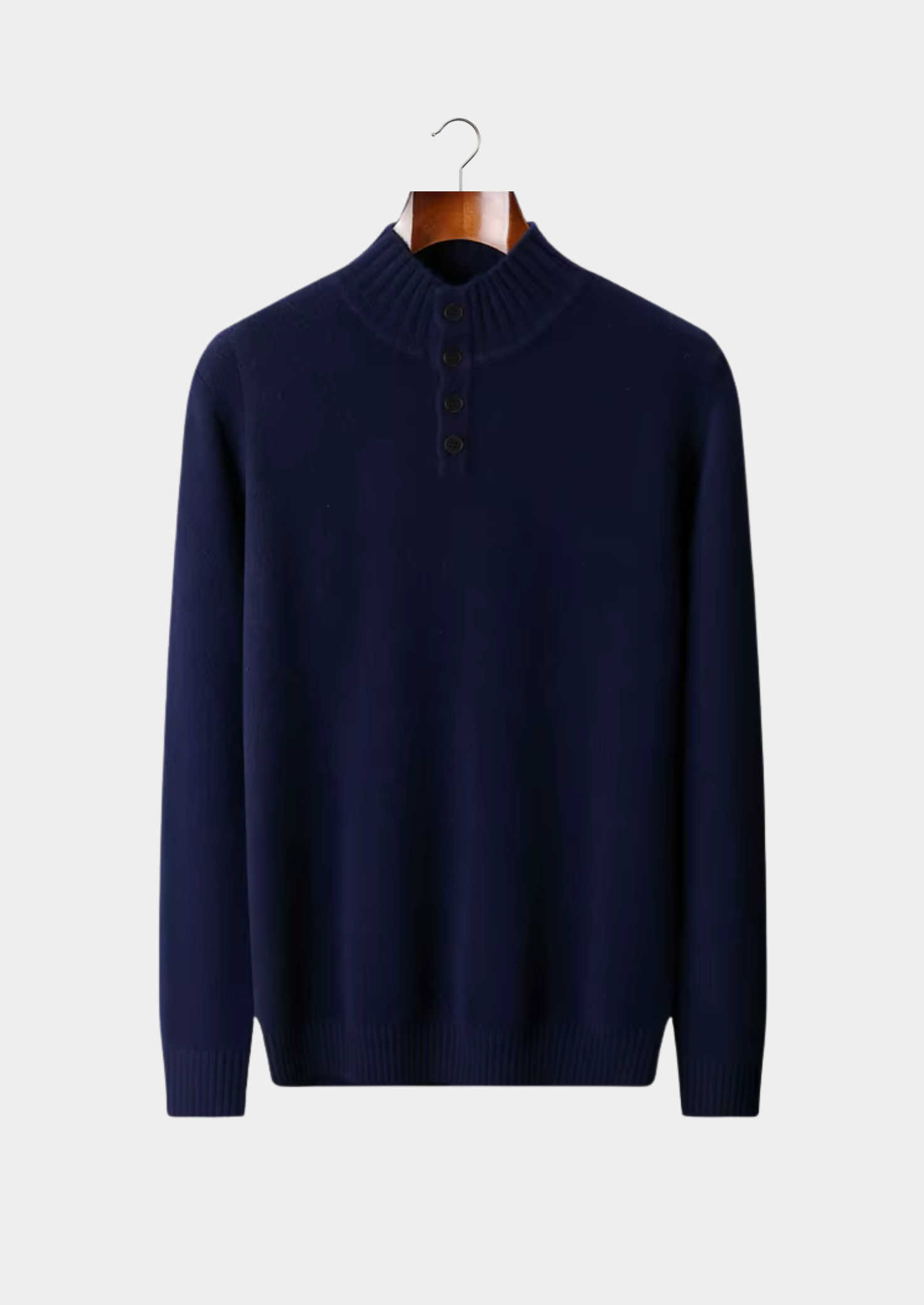 Pure Merino Wool Classic Button Sweater
