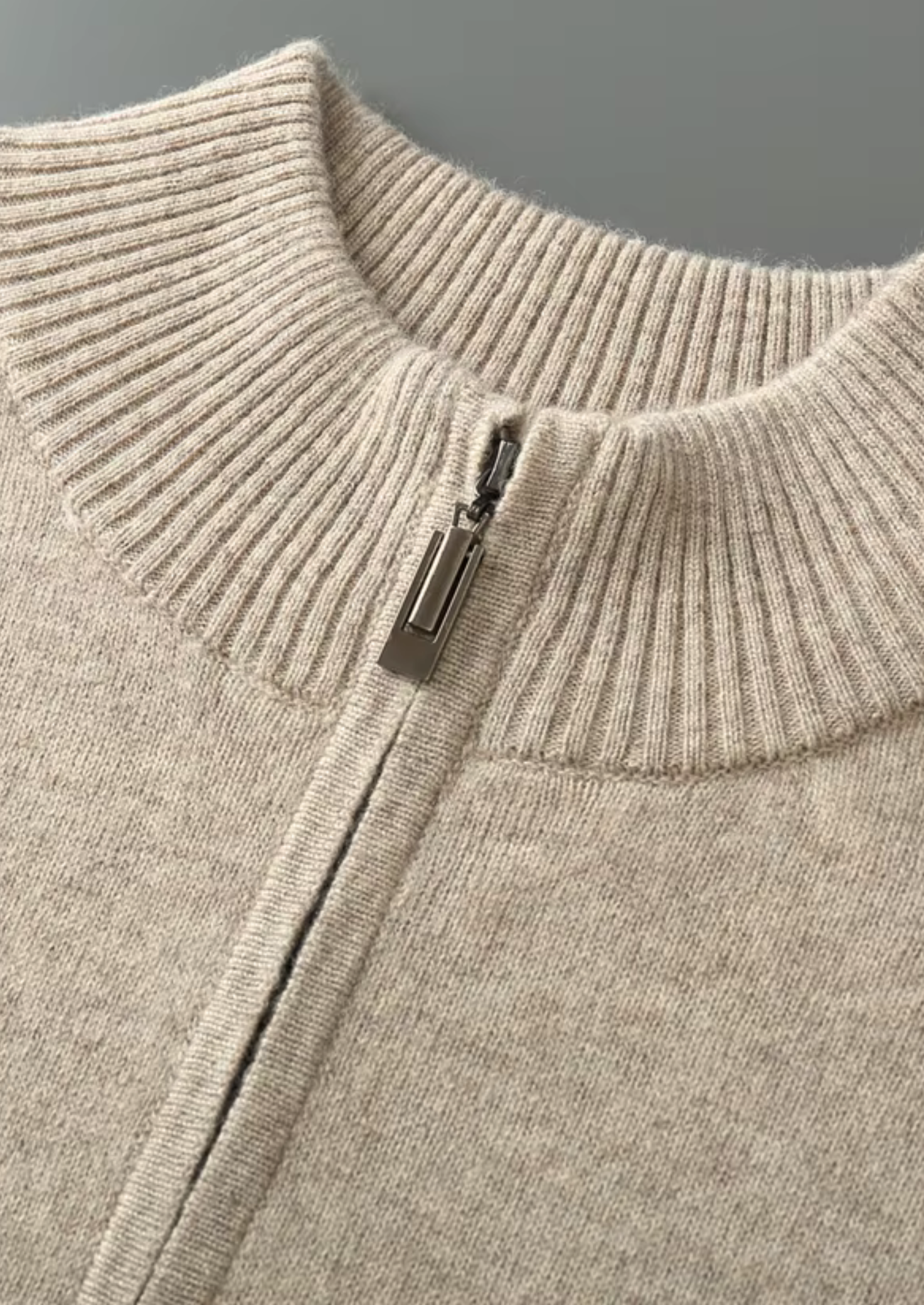 Pure Merino Wool Half Zip Sweater