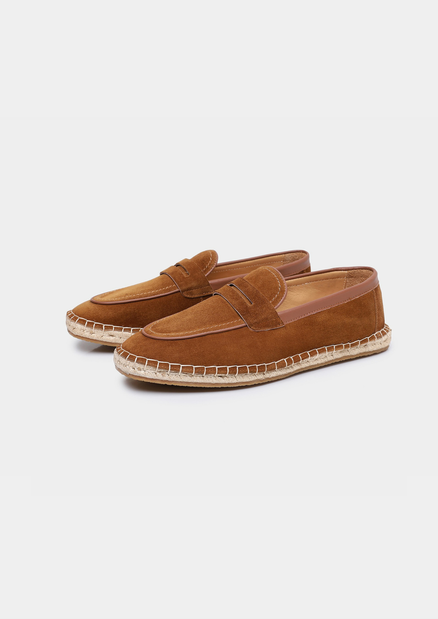 Caramel Suede Penny Seaside Espadrilles