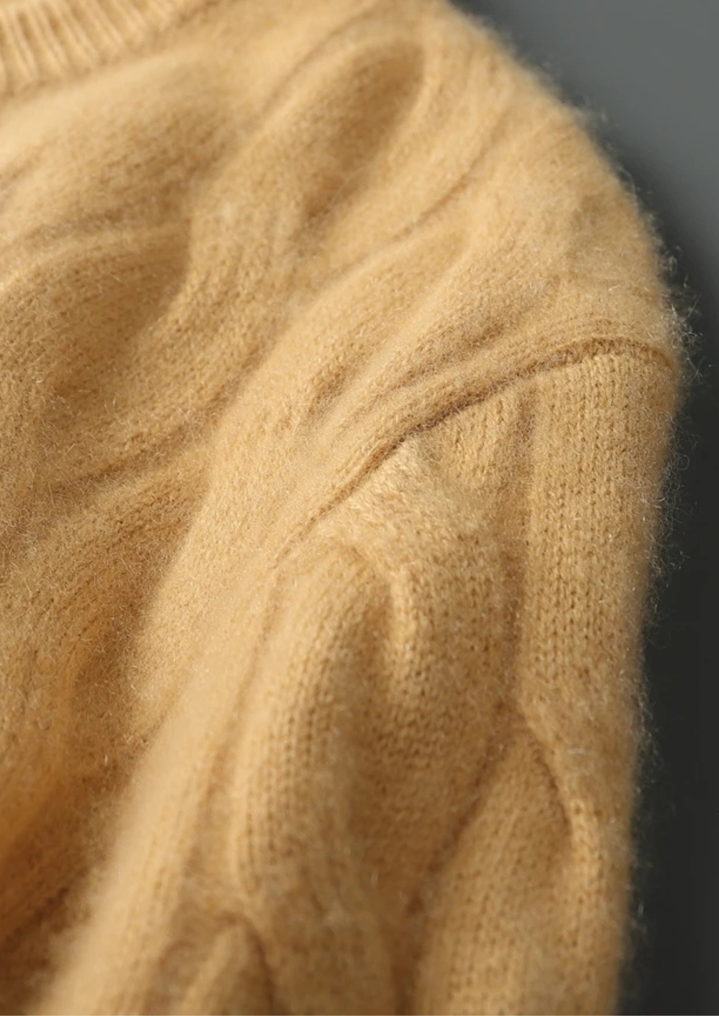 Cashmere Cable Crewneck