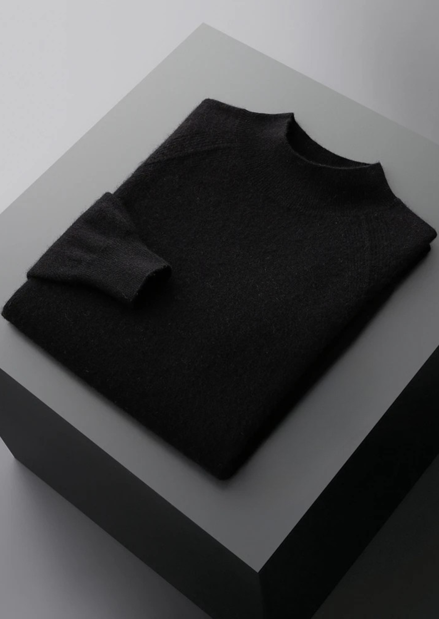 Pure Merino Wool Raglan Mockneck