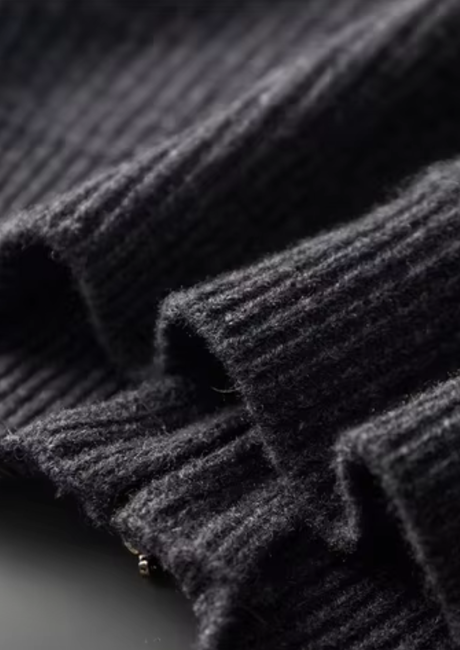 Pure Merino Wool Funnel Neck Dual Zip Cardigan