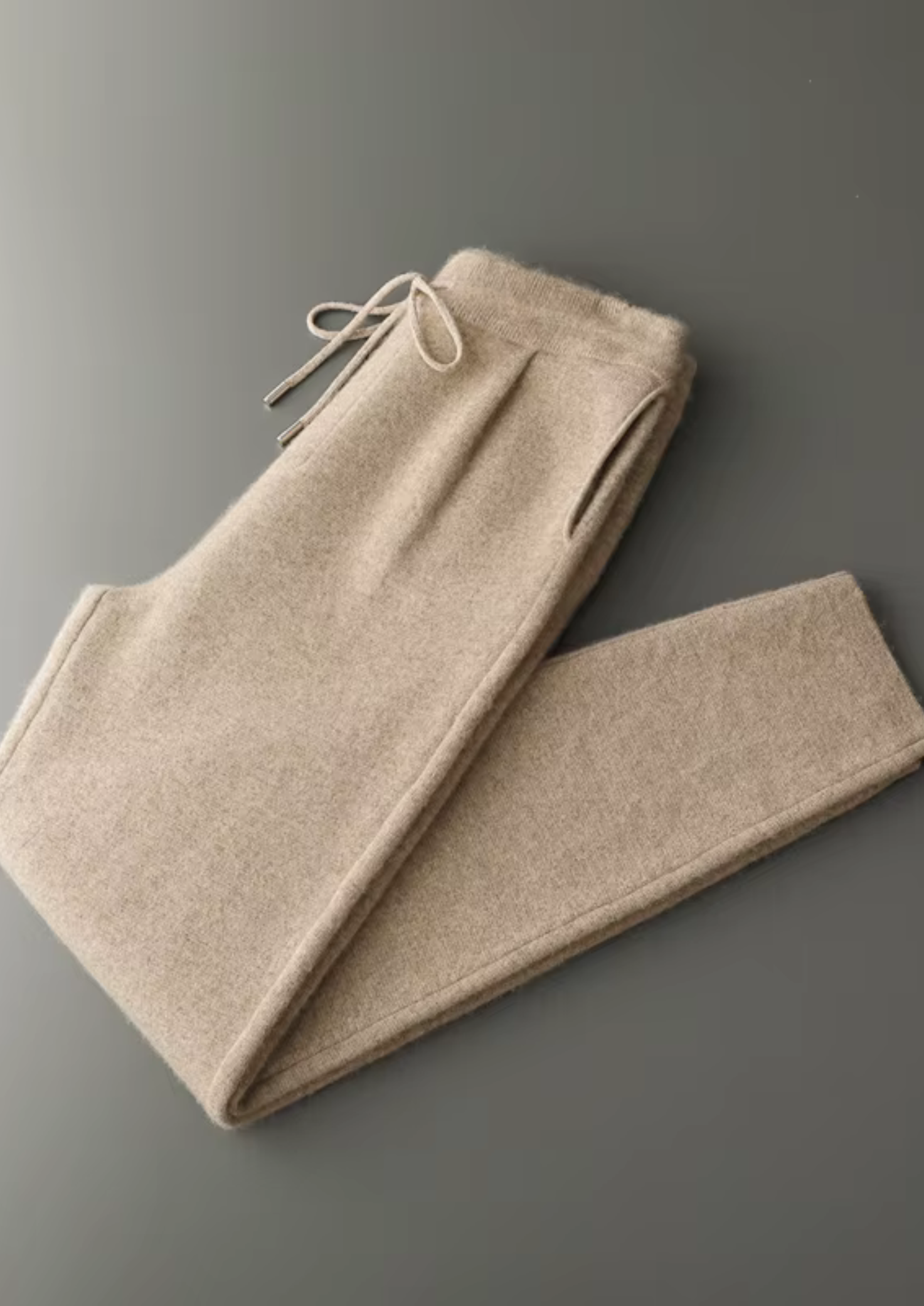 Cashmere Pleated Trousers