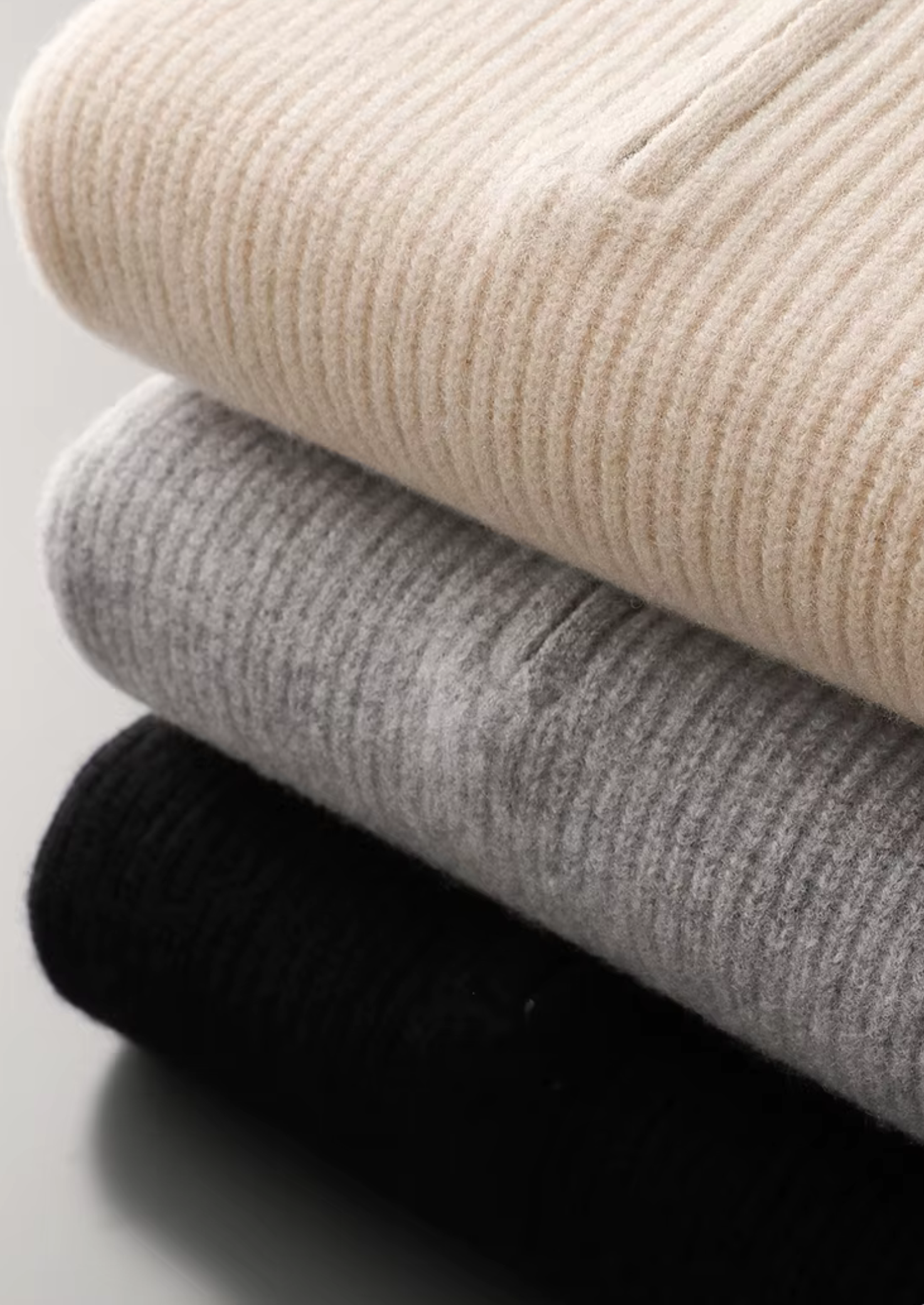Pure Merino Wool Half Zipper Hoodie