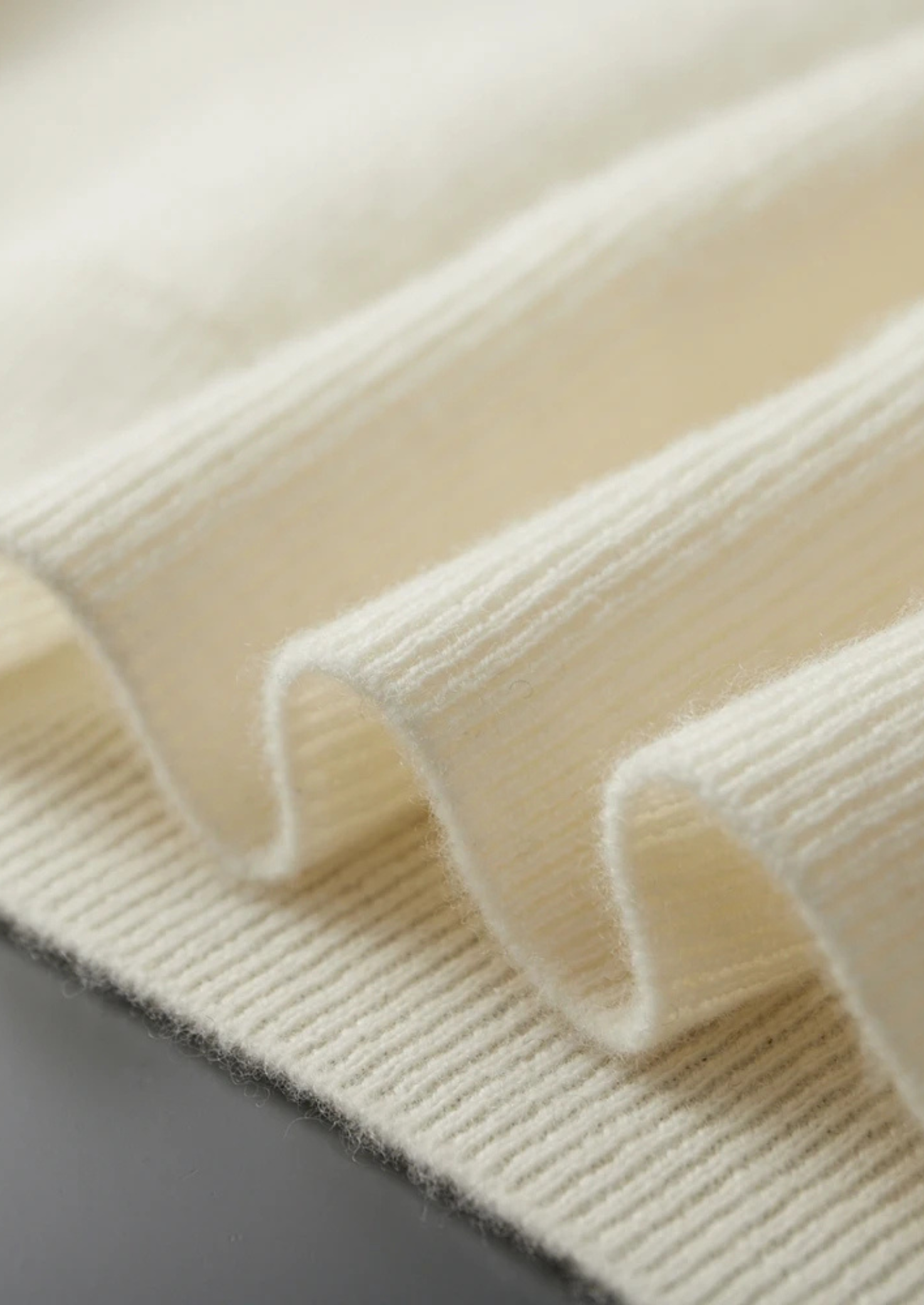Cashmere Ribbed Half-Zip Sweater
