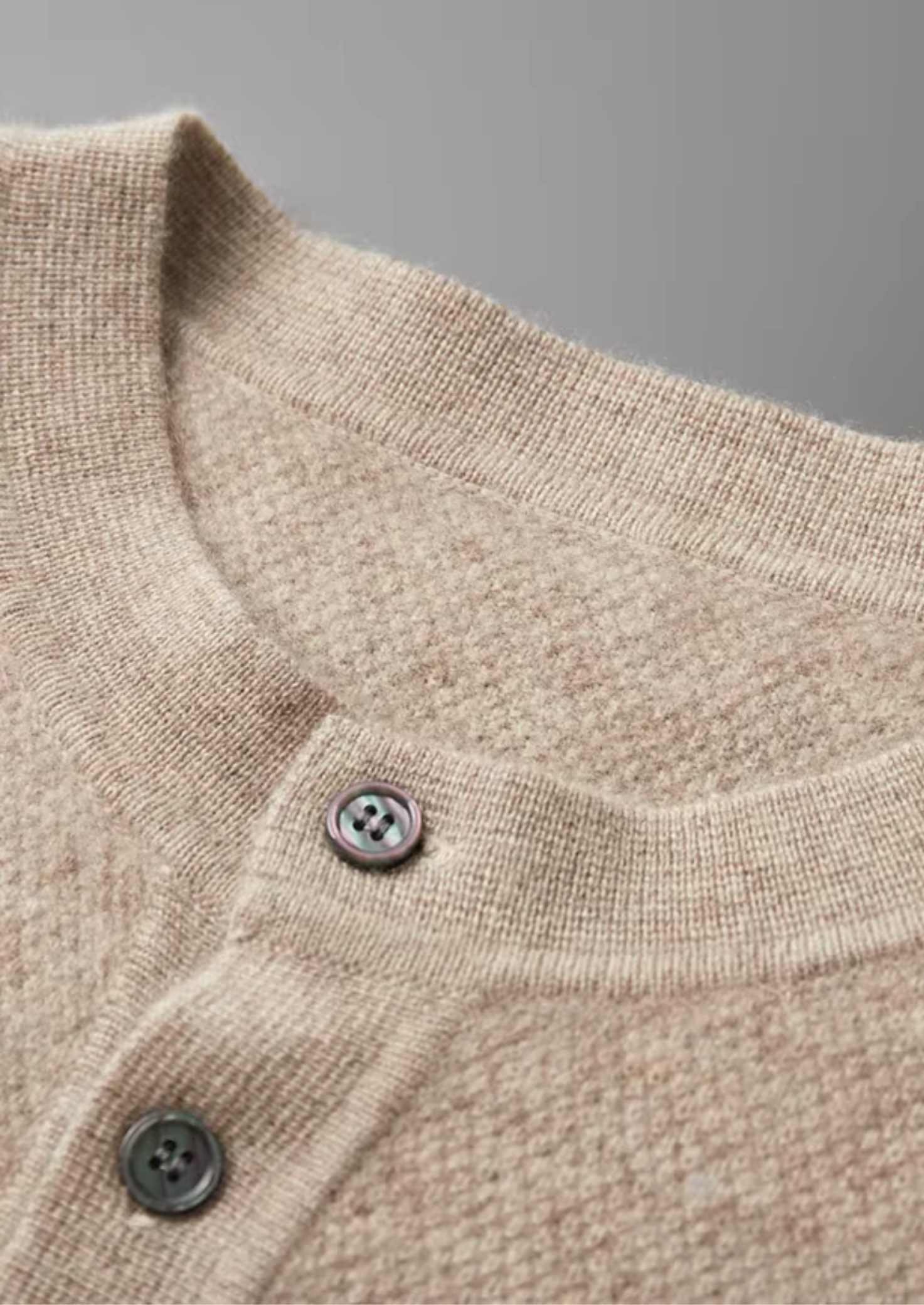 Cashmere Classic Henley Sweater