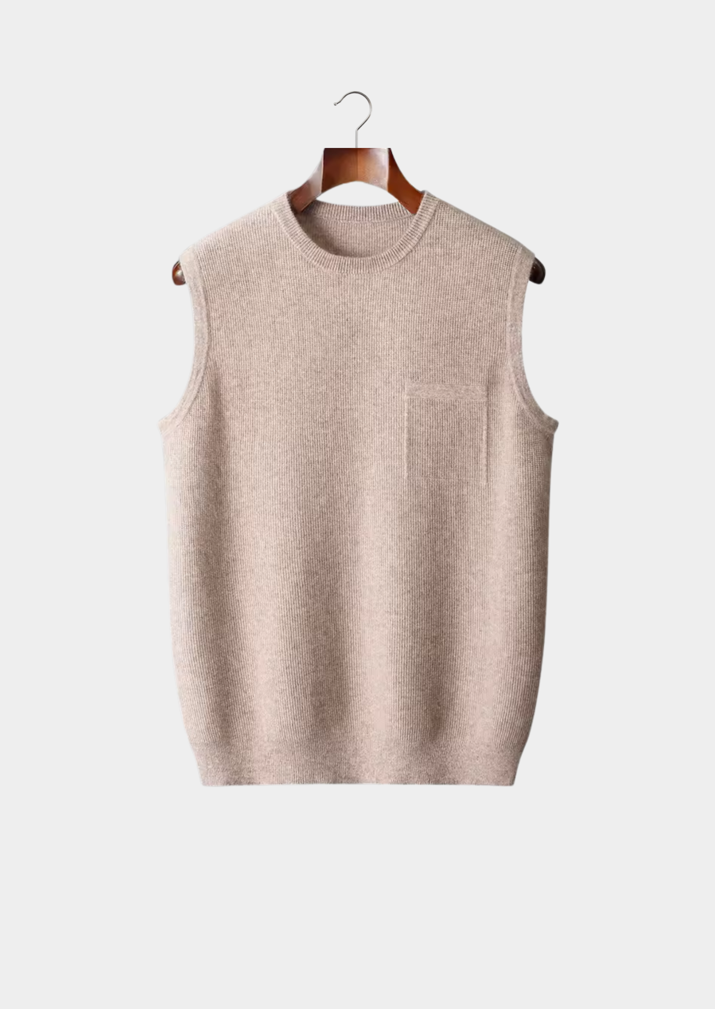 Pure Merino Wool Crewneck Vest