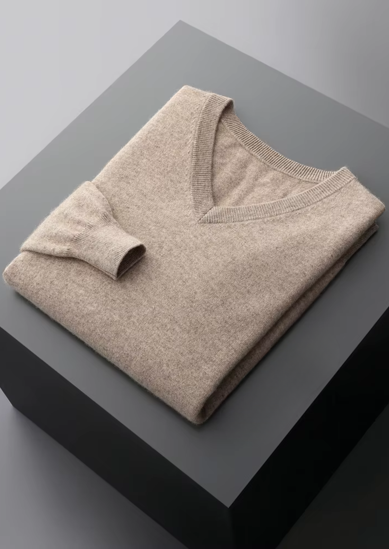 Pure Merino Wool Classic V-Neck Sweater