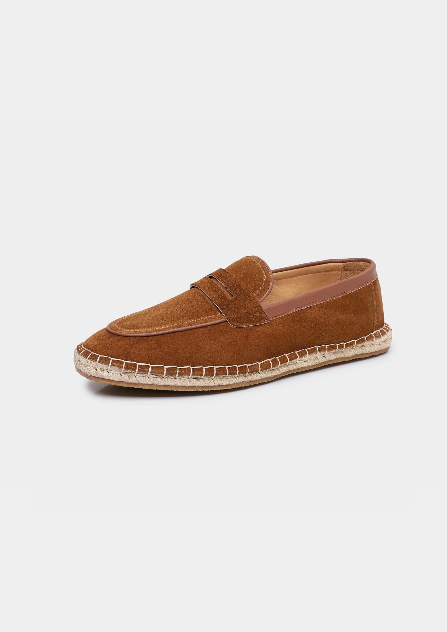 Caramel Suede Penny Seaside Espadrilles