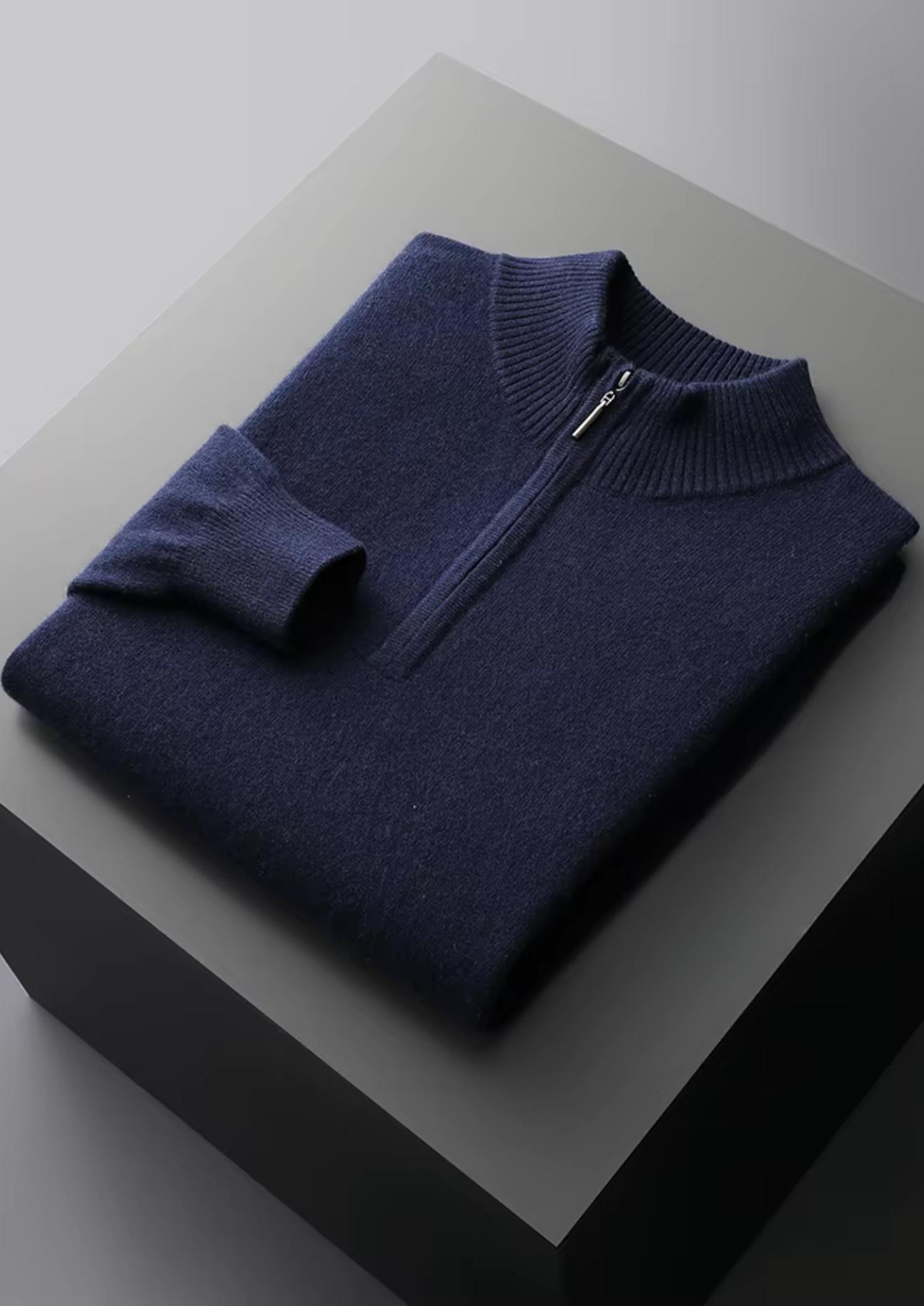 Pure Merino Wool Half Zip Sweater