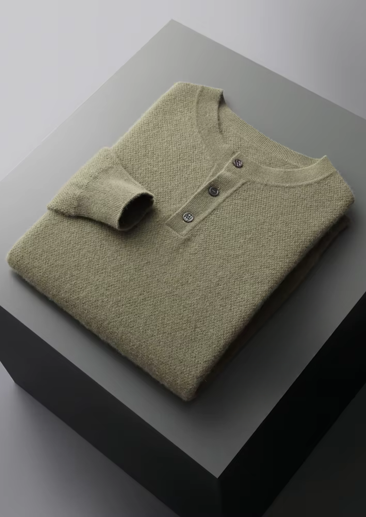 Cashmere Classic Henley Sweater