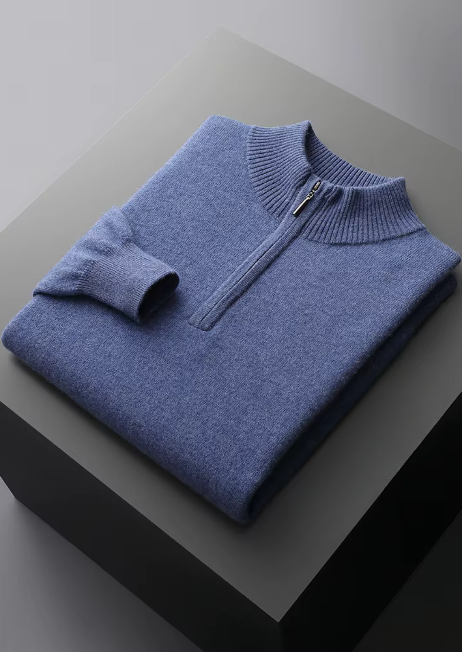 Pure Merino Wool Half Zip Sweater