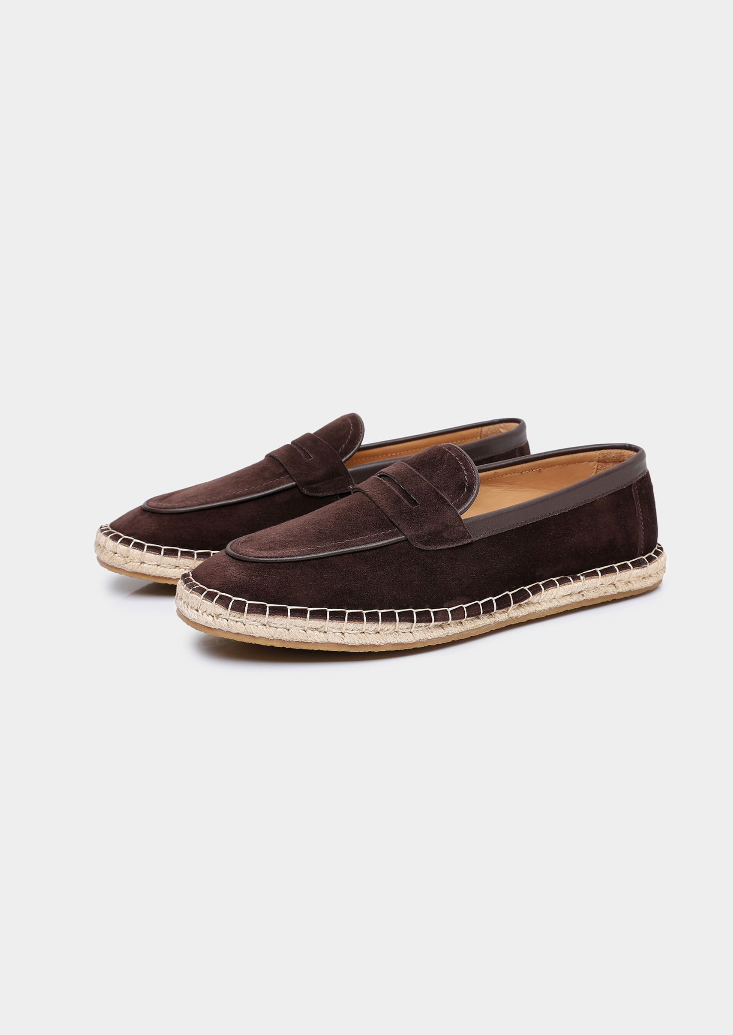 Coffee Suede Penny Seaside Espadrilles