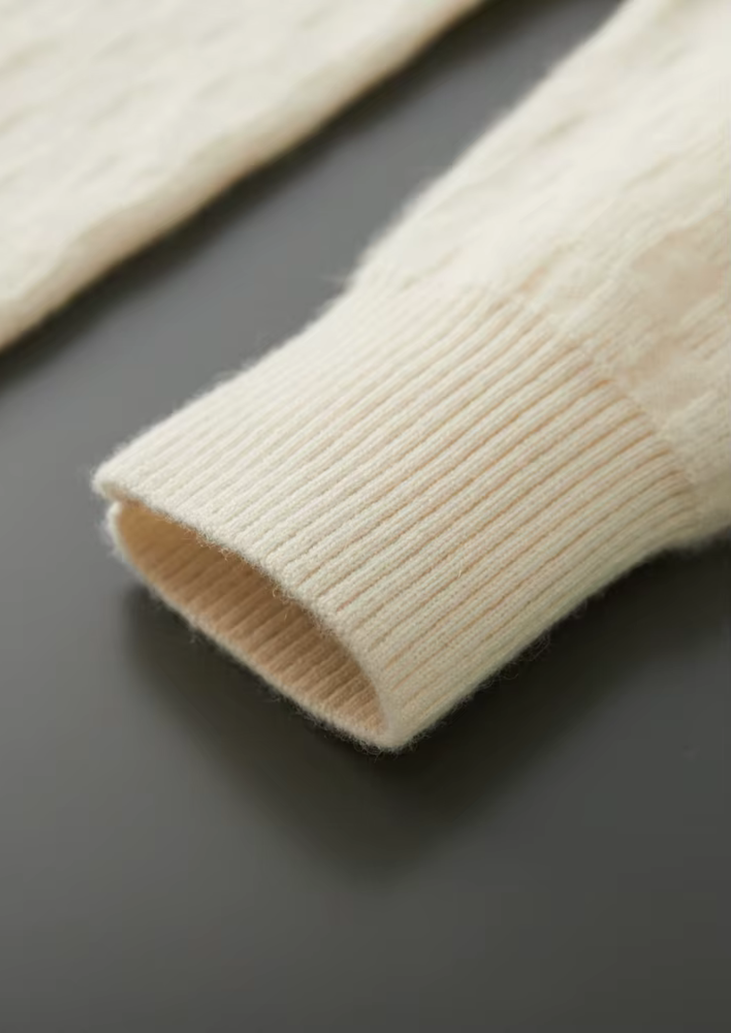 Cashmere Textured Crewneck