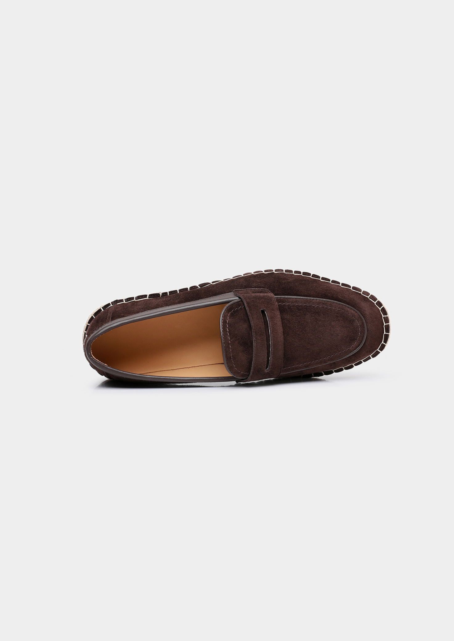 Coffee Suede Penny Seaside Espadrilles