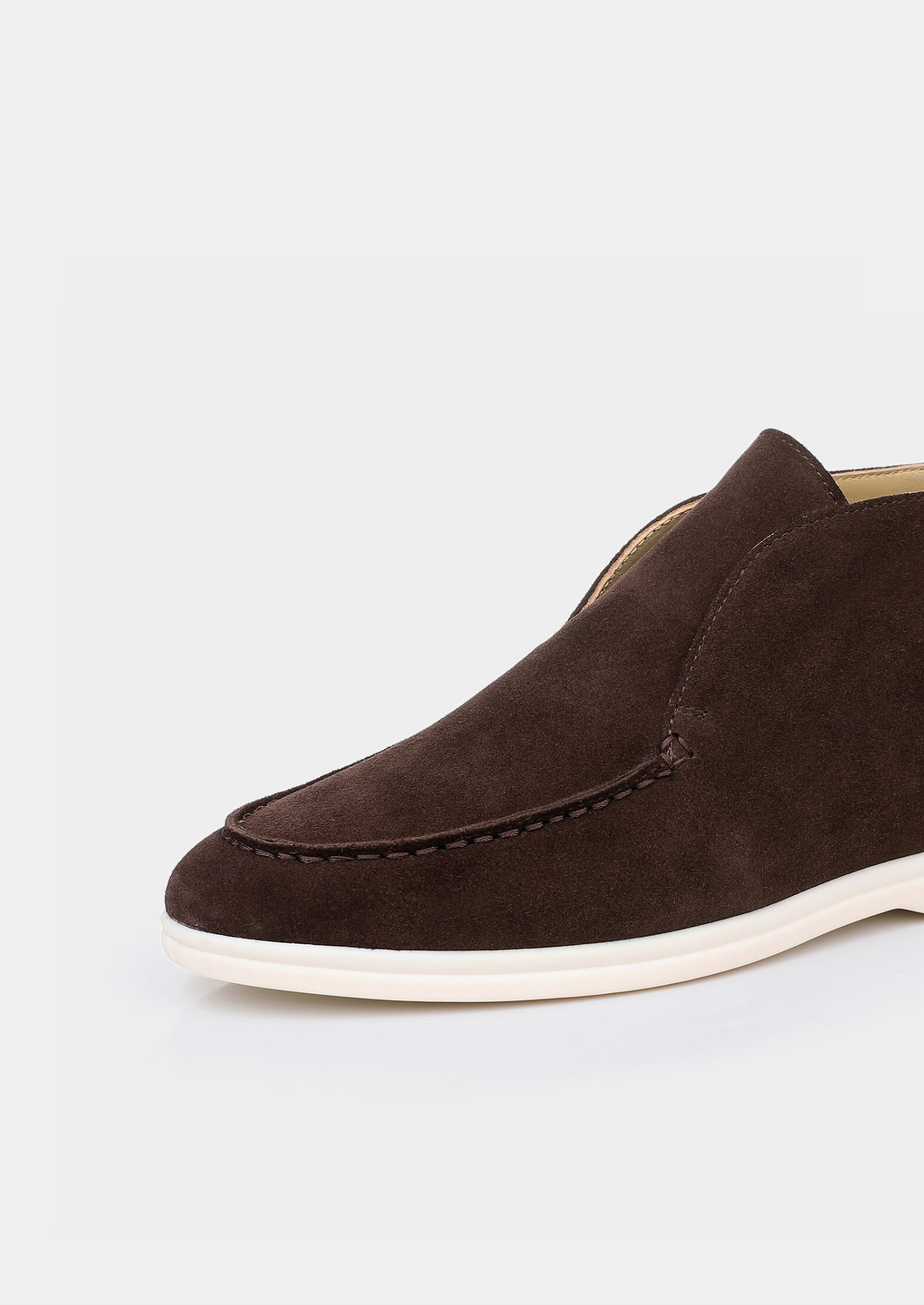 Coffee Classic Suede City Loafers