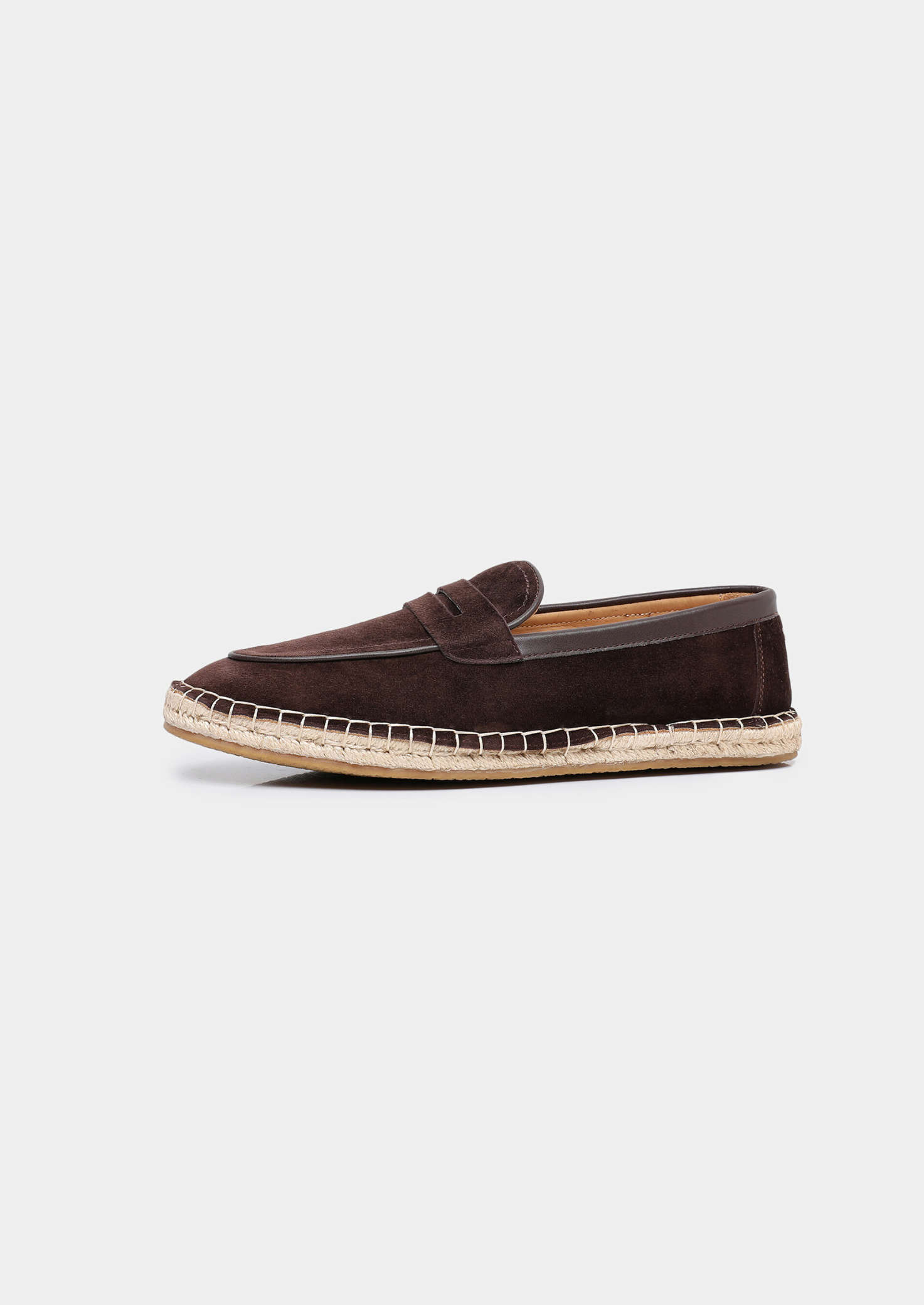Coffee Suede Penny Seaside Espadrilles
