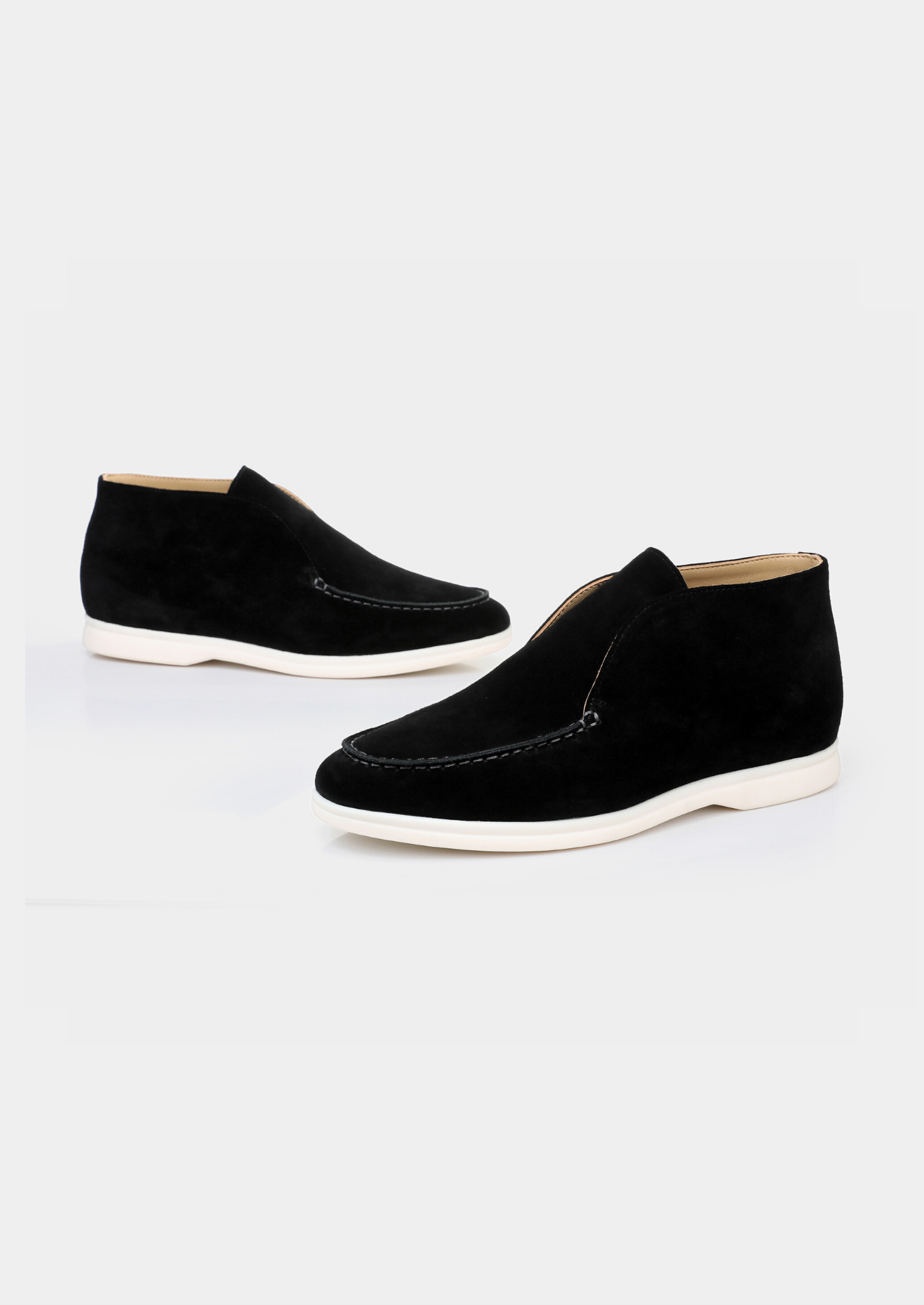 Black Classic Suede City Loafers