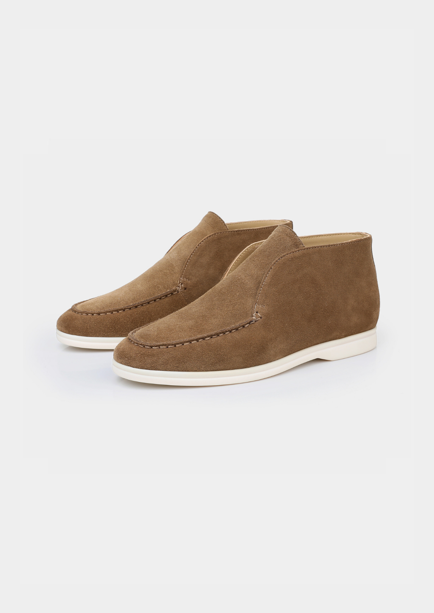 Light Brown Classic Suede City Loafers