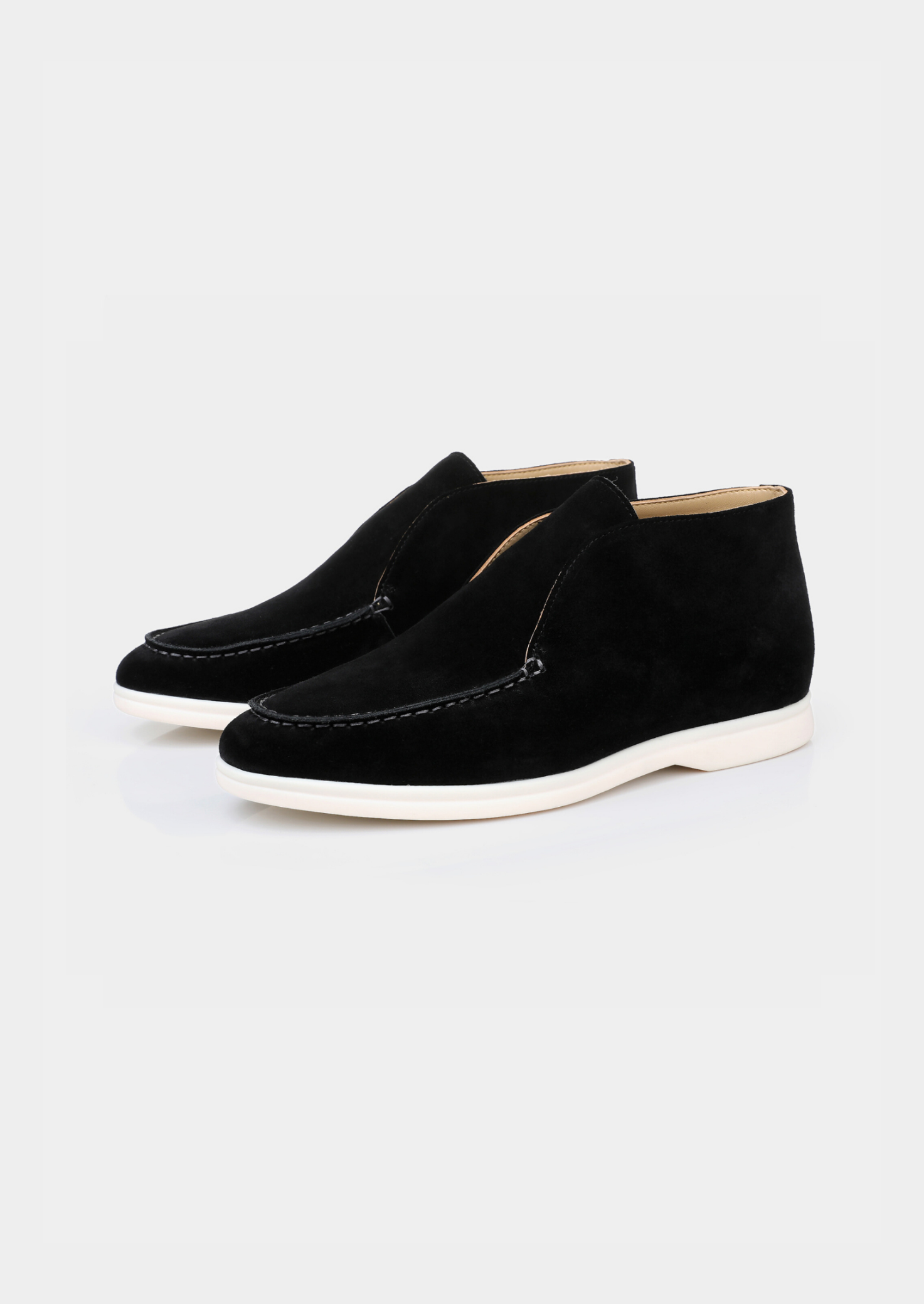 Black Classic Suede City Loafers