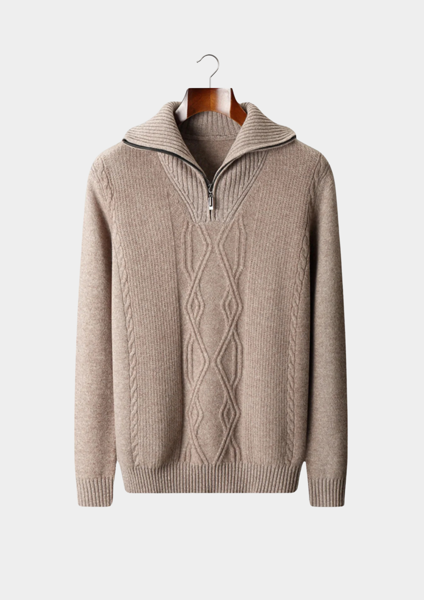 Pure Merino Wool Half Zip Sweater