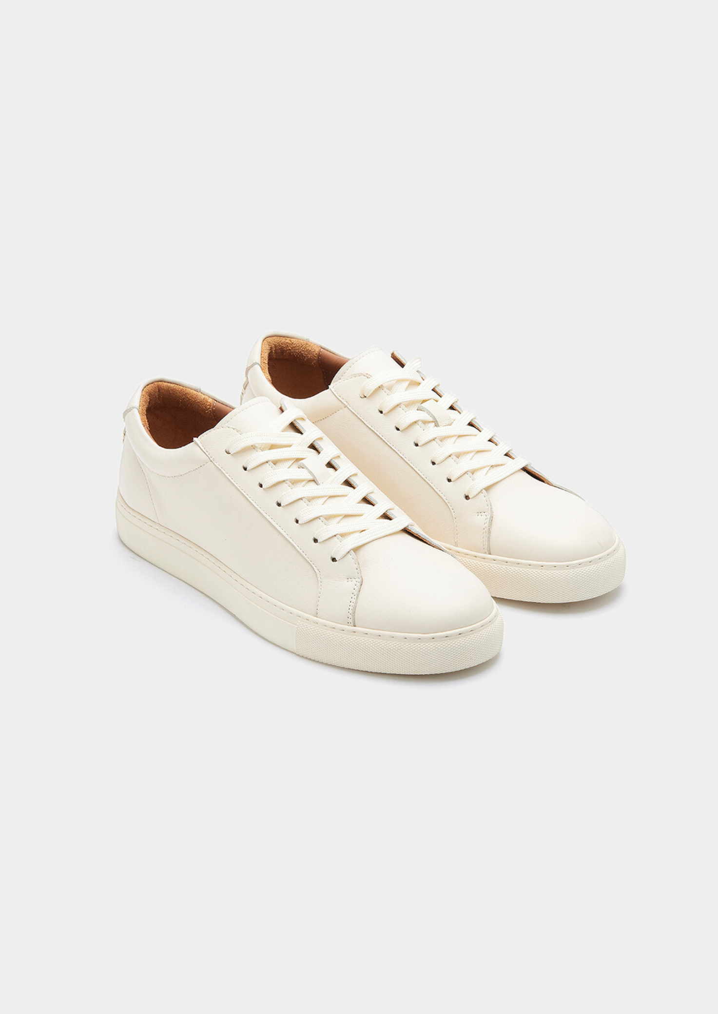 Ivory Minimal Leather Sneaker