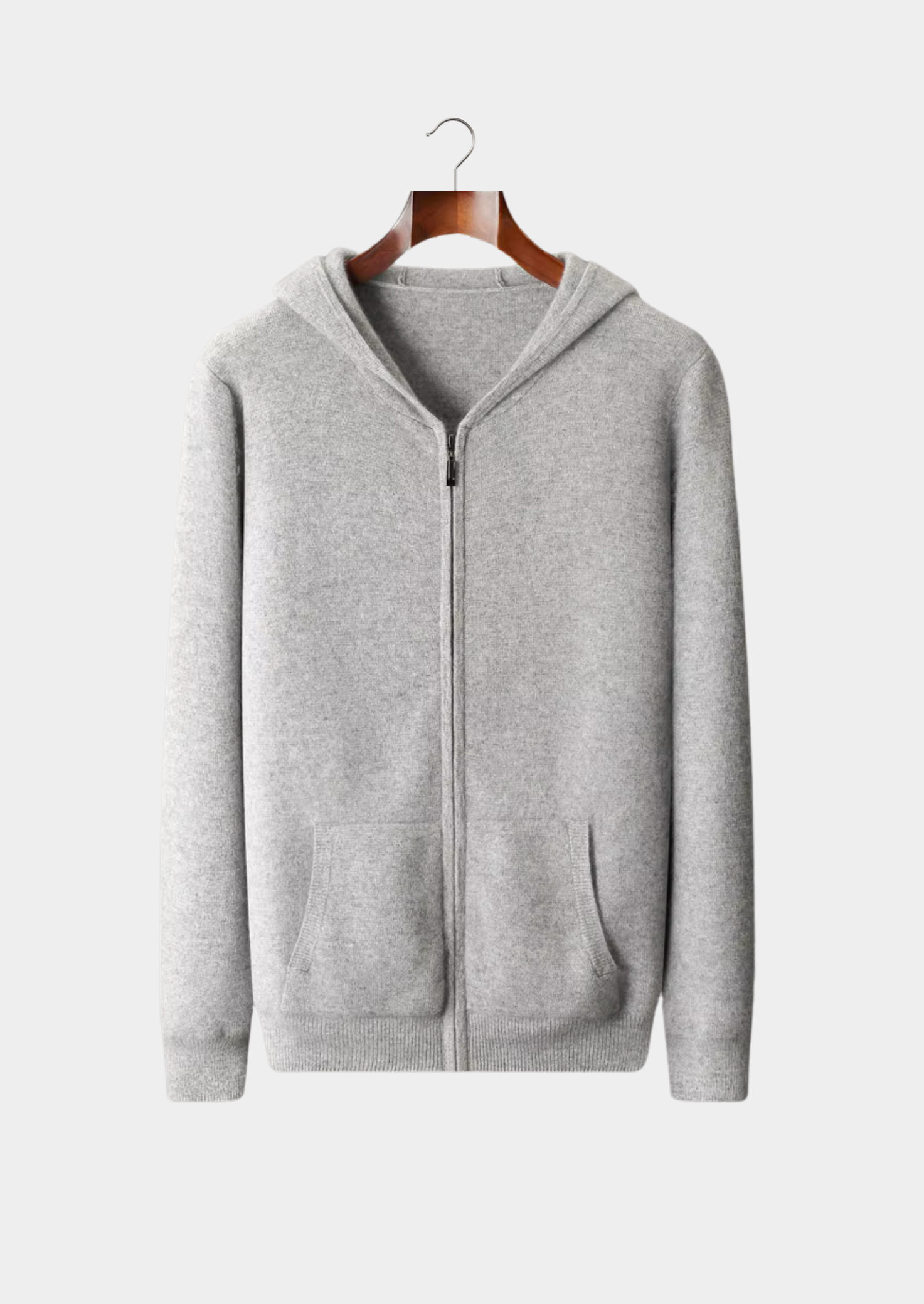 Pure Merino Wool Zipper Hoodie